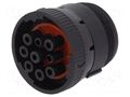 Connector: wire-wire; terminals, size 16; plug; female; AHD; PIN: 9 AMPHENOL AHD16-9-1939S