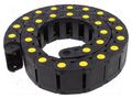 Cable chain; MEDIUM; Bend.rad: 70mm; L: 980mm; Int.height: 24mm BREVETTI SR305A010