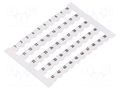 Marker; 6,2mm wide terminals; white; W: 6mm; H: 5mm; Marking: 1-50 WEIDMÜLLER DEK6-FW1-50