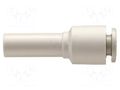 Push-in fitting; straight,reductive; -1÷10bar; polypropylene SMC KQ2R08-10A