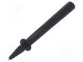 Measuring tip; 32A; black; Tip diameter: 4mm; Socket size: 4mm STÄUBLI BT400-21