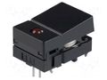 Switch: keypad; Pos: 2; SPST-NO; 0.05A/24VDC; black; LED; red; THT OMRON Electronic Components B3J-2100