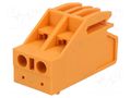 Transformer; 32A; 450V; screw terminal; orange; 0.5÷4mm2; ways: 2 DEGSON ELECTRONICS TSCB4-02P
