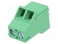 Connector: PCB terminal block; terminal; 18A; 250V; angled; tinned DEGSON ELECTRONICS DG504-5.08-02P