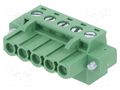 Connector: pluggable terminal block; plug; female; 2EDGKFM; 20A DEGSON ELECTRONICS 2EDGKFM-5.08-05P