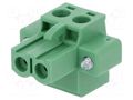 Pluggable terminal block; 5mm; ways: 2; straight; plug; female DEGSON ELECTRONICS 2EDGKFM-5.0-02P