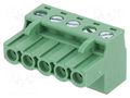 Connector: pluggable terminal block; plug; female; 2EDGKF; 20A DEGSON ELECTRONICS 2EDGKF-5.08-05P