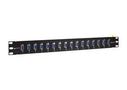 PATCH PANEL, DB9 F-F COUPLER, 16PORT, 1U PR175GB9FB