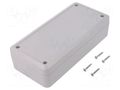 Enclosure: multipurpose; X: 89mm; Y: 189mm; Z: 50mm; ABS; light grey KRADEX Z125J