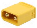 Connector: DC supply; socket; male; XT30; 15A; 500V; PIN: 2; straight AMASS XT30UPB-M