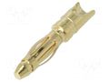 Connector: 2mm banana; plug; 15A; Contacts: brass gold plated AMASS GC2011-M