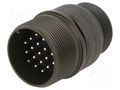 Connector: circular; plug; for cable; PIN: 19; male; soldering; 13A AMPHENOL DS3101A22-14P