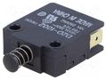 Switch: door; Pos: 2; SPST-NC; 16A/250VAC; black; Leads: connectors OMRON Electronic Components D2D-1002