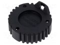 Socket cover; PIN: 9; black; AHD AMPHENOL AHDC-16-9-BLK