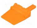 Secondary lock; male; PIN: 3; orange; DTM DEUTSCH WM3P