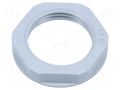Nut; PG11; polyamide; UL94V-2; 24mm; grey; Thread: PG; with flange LAPP SKINTOP-NPG11G