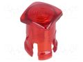 LED lens; square; red; lowprofile; 5mm KEYSTONE KEYS8686