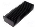 Heatsink: extruded; grilled; black; L: 75mm; W: 200mm; H: 40mm; 1.1K/W FISCHER ELEKTRONIK SK47/75/SA