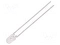 LED; red; 3mm; 6.3÷25mcd; 32°; Front: convex; 2÷3VDC; No.of term: 2 VISHAY TLHR4900