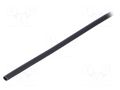 Heat shrink sleeve; 3: 1; 1.5mm; L: 1m; black; Wall thick: 0.5mm HELLERMANNTYTON TREDUX-1.5/0.5B