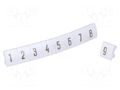Marker; for rail connectors; push-in; white; 250pcs; 5mm KURANT DK-Z5/C-0