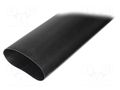 Heat shrink sleeve; glued; 3.5: 1; 115mm; L: 1m; black HELLERMANNTYTON MA47-115/34-BK