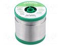 Tin; lead free; Sn99,3Cu0,7+NiGe; 1.5mm; 0.5kg; reel; 227°C STANNOL SN100K400/1.5/0.5