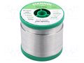 Tin; lead free; Sn99,3Cu0,7+NiGe; 1.5mm; 0.5kg; reel; 227°C STANNOL SN100K400/1.5/0.5