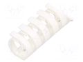 Wiring duct; white; polypropylene; UL94V-0; L: 0.5m; flexible HELLERMANNTYTON FLEX20SK
