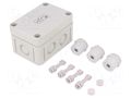Enclosure: junction box; X: 65mm; Y: 94mm; Z: 57mm; polystyrene; IP54 SPELSBERG RKK-4/05-5X4