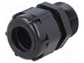 Cable gland; with long thread; PG21; IP68; polyamide; black BM GROUP BM4021LN