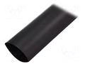 Heat shrink sleeve; 3: 1; 50mm; L: 1m; black; Wall thick: 2.7mm HELLERMANNTYTON MU47-50/16-BK