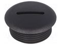 Stopper; M25; 1.5; polyamide; black; 11mm FIX&FASTEN FIX-SPMA-25B