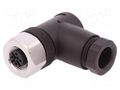 Connector: M12; plug; PIN: 5; female; angled 90°; IP67; for cable MURRELEKTRONIK 7004-13041-0000000