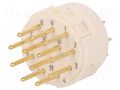 Connector: M23; contact insert; PIN: 12; male; soldering; 8A; 200V HARTING 09151122602