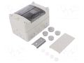 Enclosure: for modular components; IP55; grey; No.of mod: 3; AKe SPELSBERG AKE-03