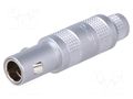 Connector: coaxial; 00; plug; male; soldering; for cable; 4A; IP50 LEMO FFA.00.250.CTAC27