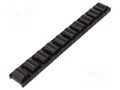 Roller track; technopolymer POM; ELEROLL transport system ELESA+GANTER RLT-U-PA