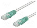 Patch cord; RJ45 plug,both sides; U/UTP; 5e; stranded; CCA; PVC Goobay U/UTP5-CCA-CR-005