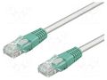 Patch cord; RJ45 plug,both sides; U/UTP; 5e; stranded; CCA; PVC Goobay U/UTP5-CCA-CR-030