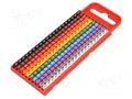 Markers; Marking: 0; 1; 2; 3; 4; 5; 6; 7; 8; 9; 2÷2.8mm; push-in HELLERMANNTYTON WIC1-0-9