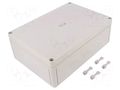 Enclosure: multipurpose; X: 180mm; Y: 254mm; Z: 90mm; TK PS; grey SPELSBERG TK-PS-2518-9-O