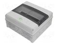 Enclosure: for modular components; IP65; grey; No.of mod: 12; AK SPELSBERG AK-14