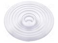 LED lens; round; plexiglass PMMA; transparent; H: 22.1mm; Ø: 69.8mm LEDIL C15802