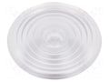 LED lens; round; plexiglass PMMA; transparent; H: 23.6mm; Ø: 69.8mm LEDIL C15801