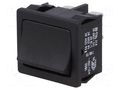 ROCKER; DPST; Pos: 2; OFF-(ON); 4A/250VAC; black; IP40; none; 1802 Marquardt 1802.1221