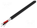 Wire; 1x2x22AWG; stranded; Cu; shielded,Al-PET foil; black; 30m BELDEN 8451.010100