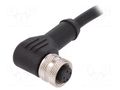 Connector: M12; plug; PIN: 3; female; A code-DeviceNet / CANopen BULGIN PXPTPU12RAF03AC010