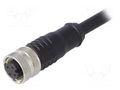 Connector: M12; plug; PIN: 3; female; A code-DeviceNet / CANopen BULGIN PXPPVC12FBF03AC010