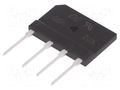 Bridge rectifier: single-phase; Urmax: 50V; If: 20A; Ifsm: 250A DC COMPONENTS GBK20A